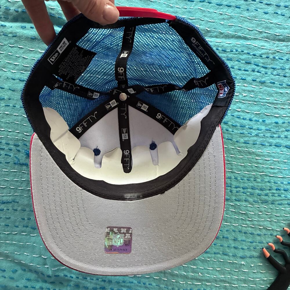New Era New York Giants 9FIFTY Snapback Hat NFL Team Headwear Trucker Cap NWT - Picture 11 of 11